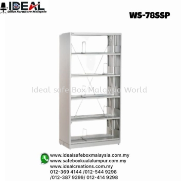 Office Steel Furniture Single Sided Shelving With Side Panel - Starter Bay (Library Shelving)