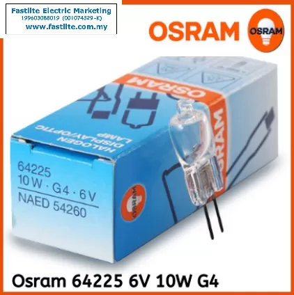 Osram 64225 6v 10w G4 FHD/ESA Microscope Display Optic lamp (made in Germany)