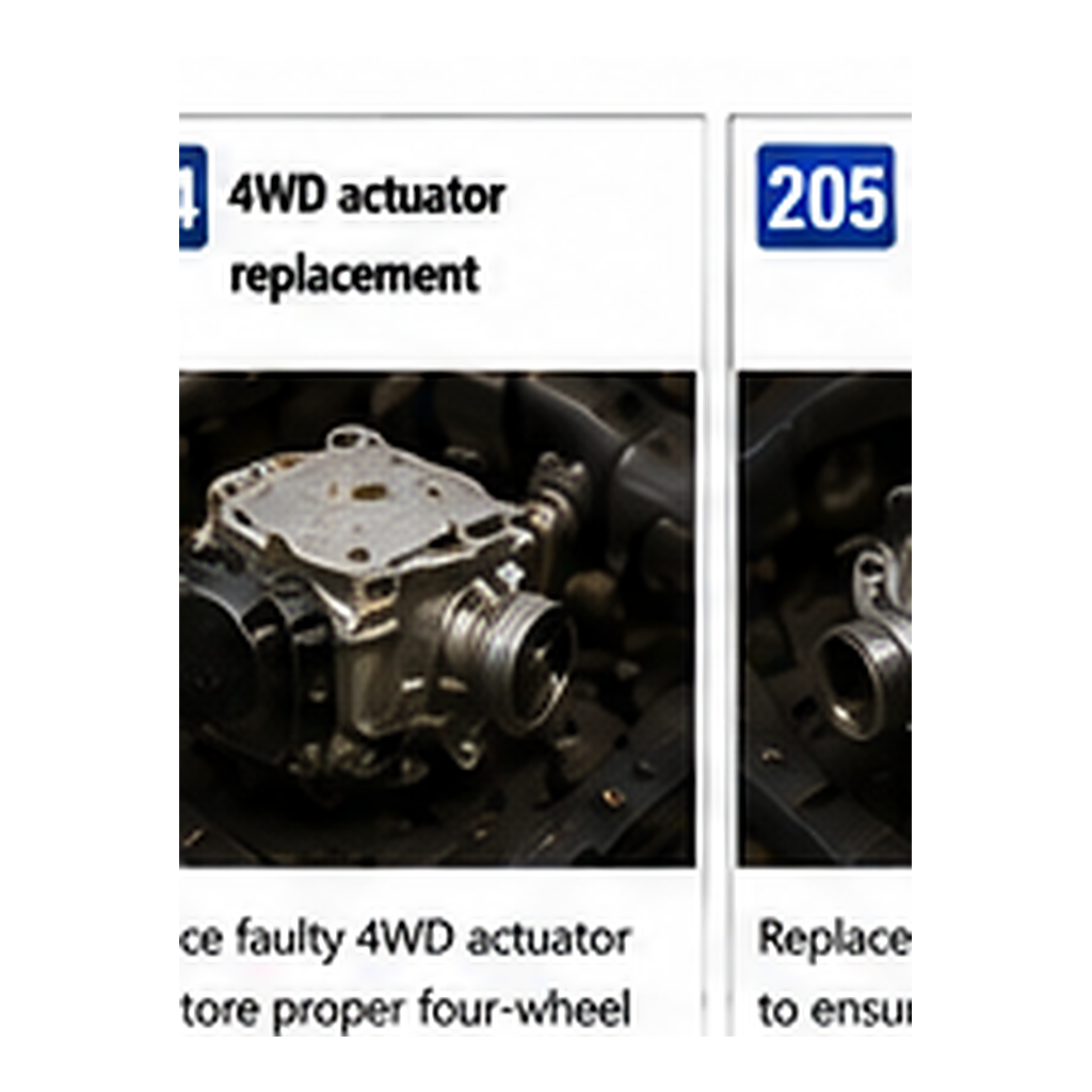 4Wd Actuator Replacement