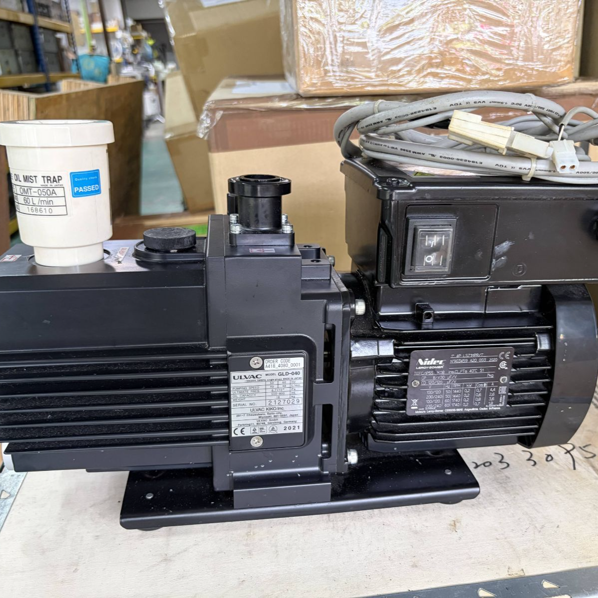 ULVAC GLD-040 SD Oil Rotary Vane Pump Repair and Service