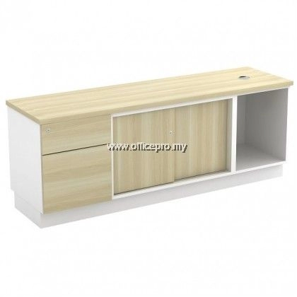 Open Shelf + Sliding Door Low Cabinet Klang IPB-YOS1626 