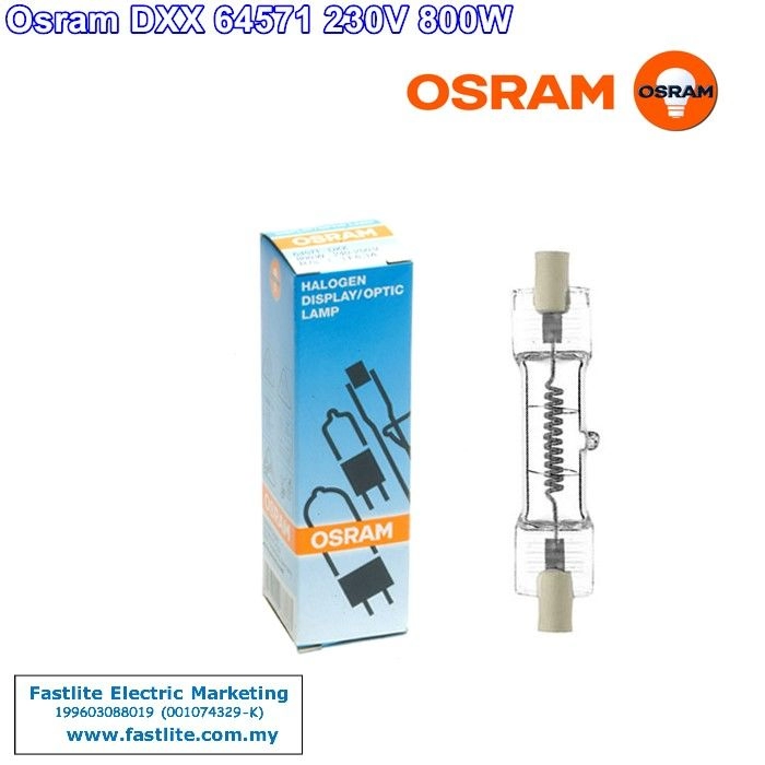 Osram DXX 64571 240v 800w R7s Display Optic lamp