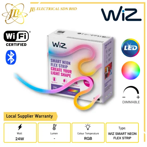 PHILIPS WIZ 24W 220-240V RGB DIMMABLE BLUETOOTH SMART LED NEON FLEX STRIP 3M KIT