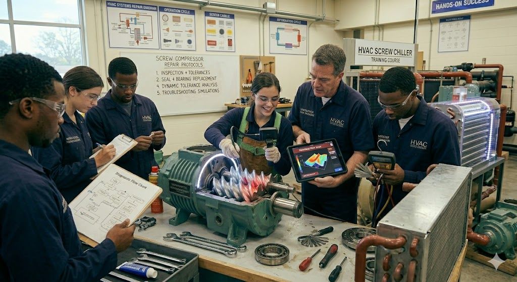 Screw chiller technician training