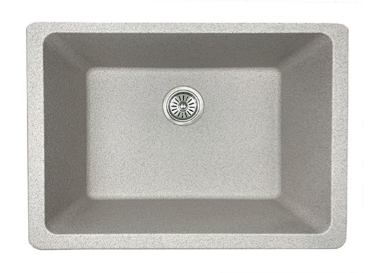 HGS 6447 Volcano Granite Kitchen Sink (Single Bowl) – 635x470x250mm, 80% Natural Granite, 9mm Thick Durable Sink