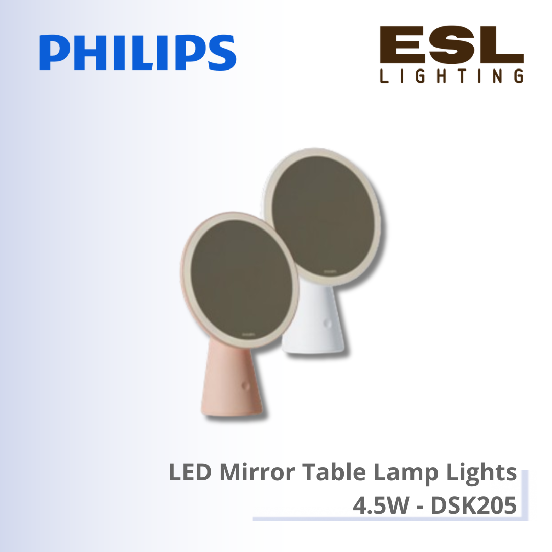 Philips LED Mirror Table Lamp Lights 4.5W - DSK205