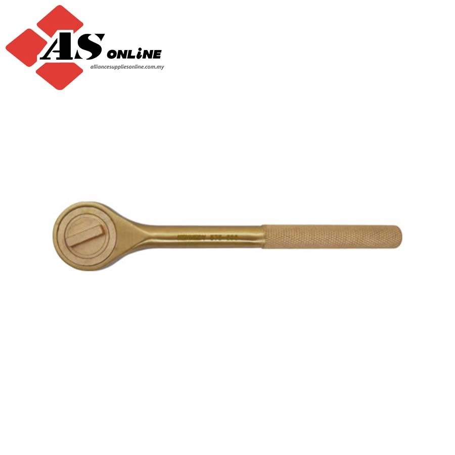 KENNEDY 1/2in. Square Drive Non-Sparking Ratchet Handle, 245mm, Beryllium Copper / Model: KEN5756960K