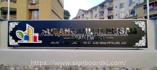 SUBANG VILLE EHSAN APARTMENT - Stainless Steel Box Up Lettering at Subang