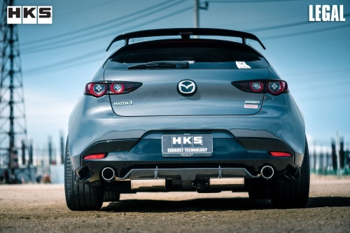 HKS LEGAL MAZDA 3 HB BP 2019 DUAL CARBON TAIL