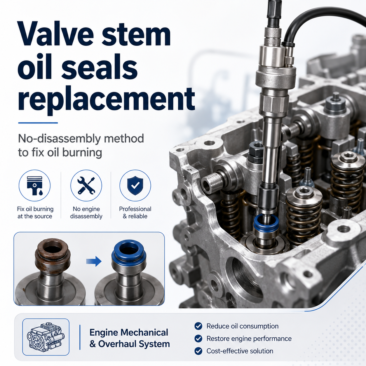 Valve Stem Oil Seals Replacement 2