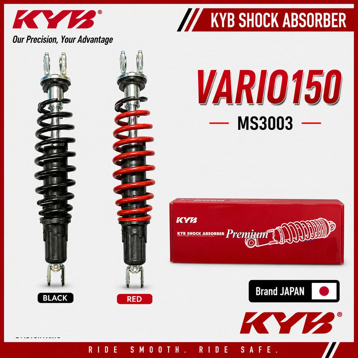 KAYABA VARIO150 REAR SHOCK ABSORBER SUSPENSION MS3003B/R