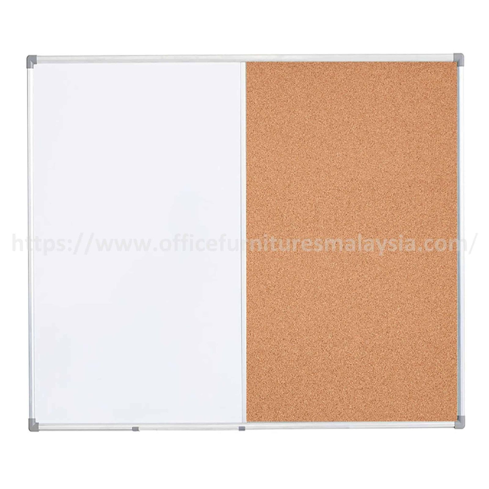 2 ft x 3 ft Aluminium Dual Cork – White Board OFMDUC23