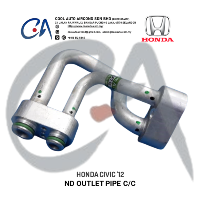 HONDA CIVIC '12 ND OUTLET PIPE C/C