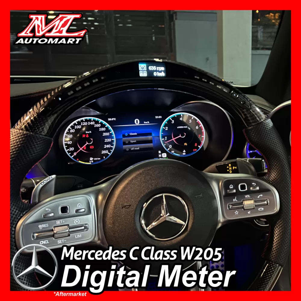 *NEW Mercedes Benz C Class W205 Digital Meter