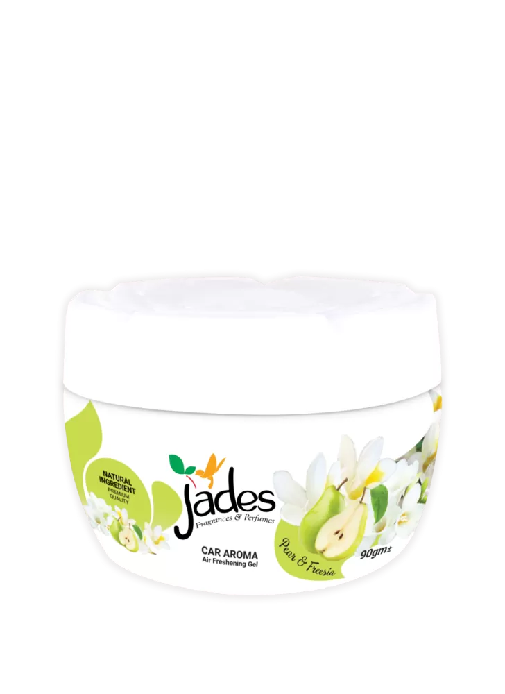 Jades Car Aroma Gel 90gm - Pear & Freesia (Air Freshener Car)