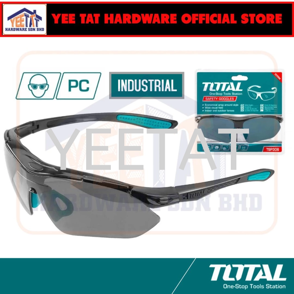 [ TOTAL ] TSP306 SAFETY GOGGLES LEVEL 9 SHADE Polycarbonate Made