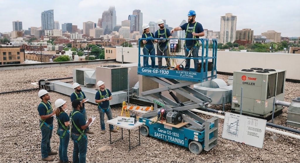 HVAC technician aerial lift safety training