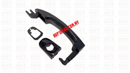 FORD RANGER T6 FRONT RH DOOR OUTER HANDLE WITH COVER BLACK (DOH-RANGERT6-FRBL)