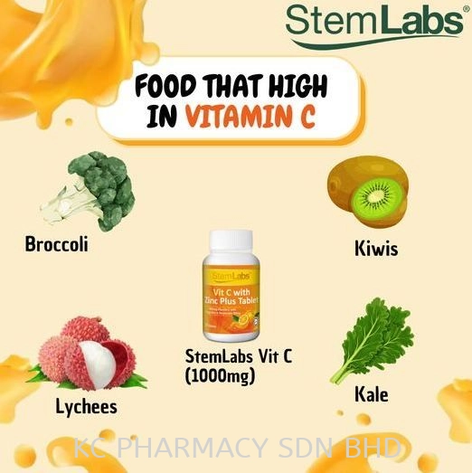 (NEW PRODUCT) CellLabs/StemLabs Vitamin C 1000mg with Zinc Plus Hesperidin 100's Tablet (EXP:29/08/2024)