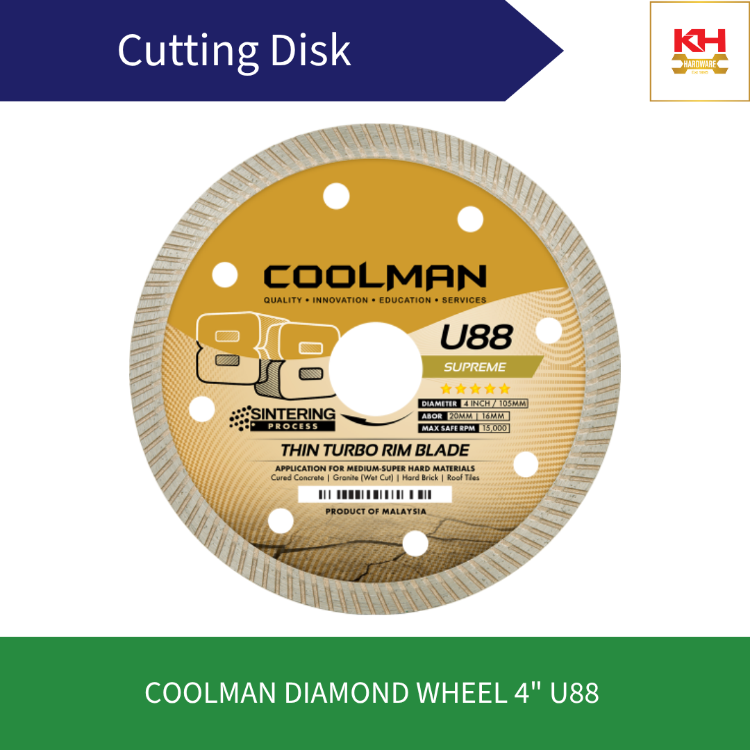 COOLMAN Diamond Wheel 4" U88