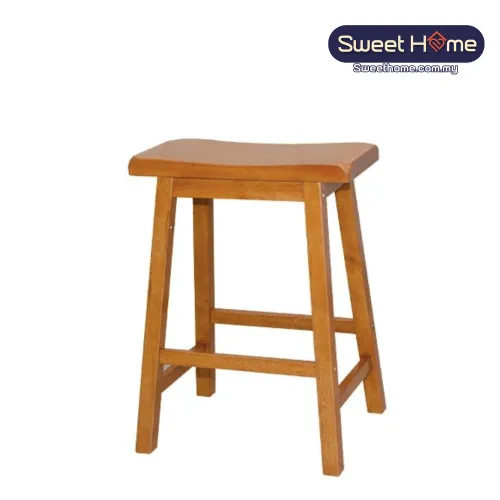 Solid Wood Bar Stool Oak | Cafe Furniture