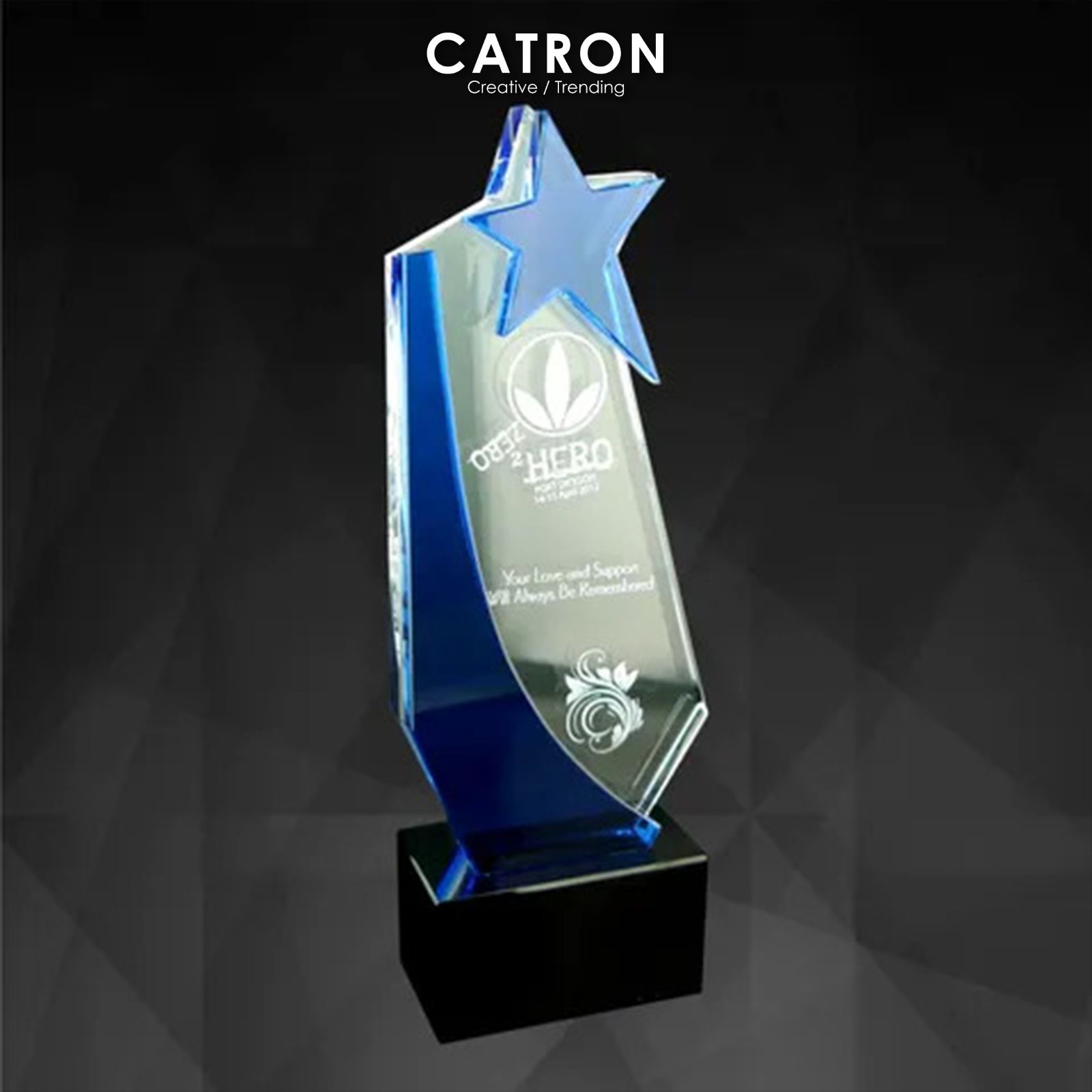 9091 - CRYSTAL TROPHY