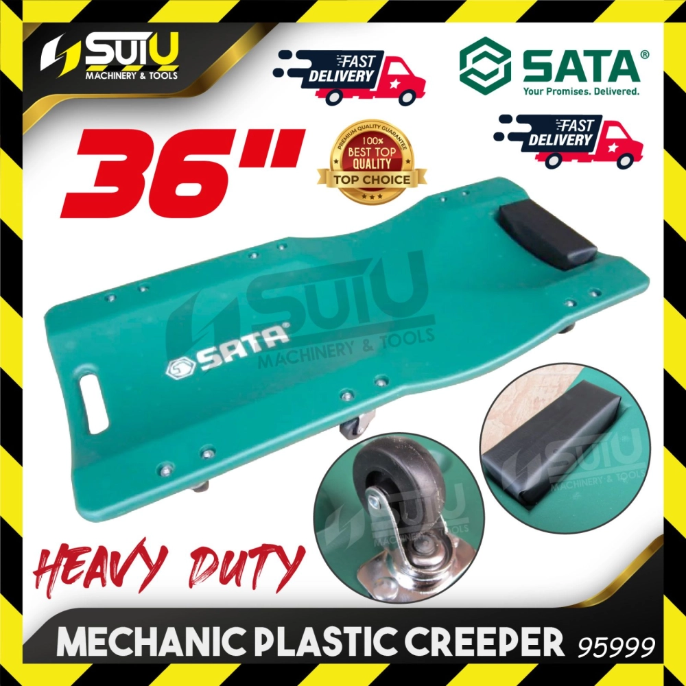 SATA 95999 36" Mechanic Plastic Creeper