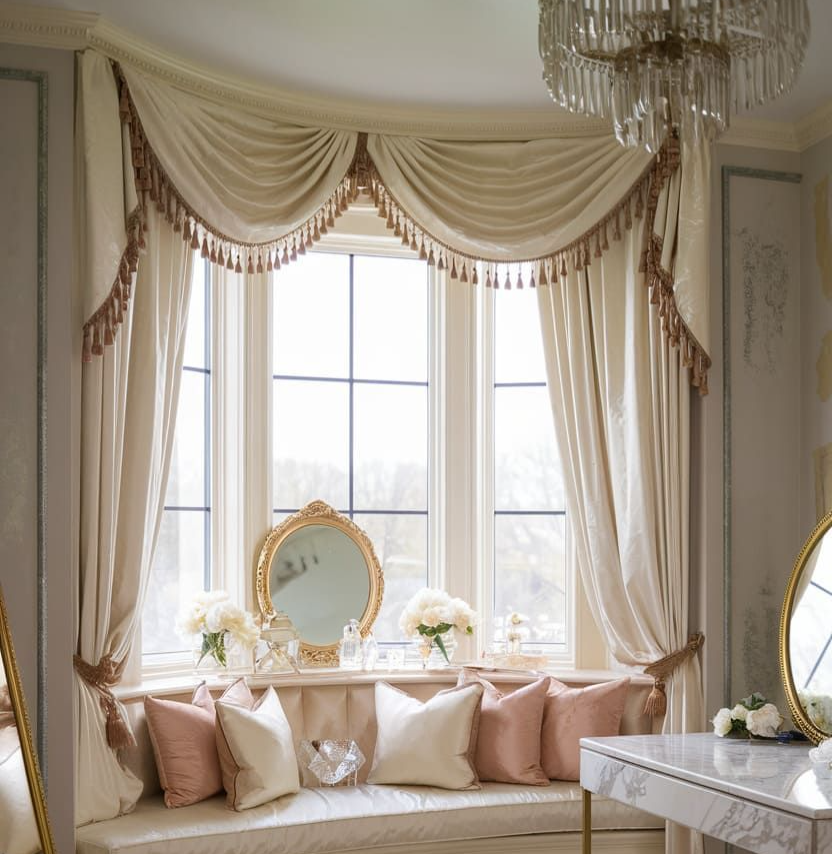 Scandinavian Inspired Scallop Curtain Design