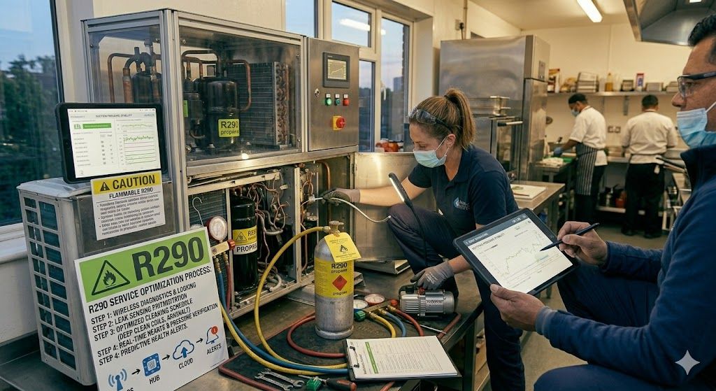R290 HVAC system maintenance