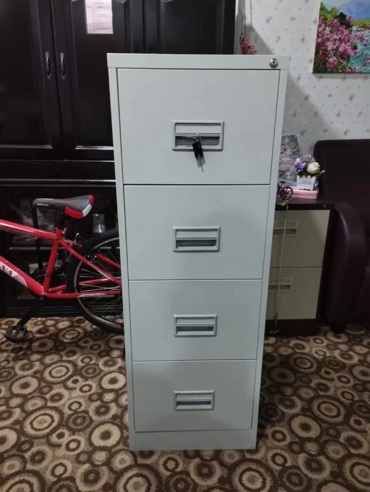 4 Drawer Steel Metal Filing Cabinet | Mobile Pedestal Office Table | Office Metal Locker Cabinet | Office Furniture Penang | Pembekal Perabot Pejabat | KL | Klang | Johor | Pahang | Perak