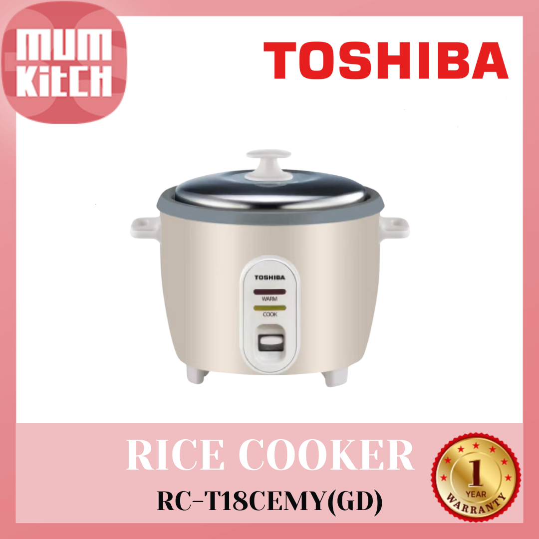 TOSHIBA Rice Cooker 1.8L Conventional RC-T18CEMY(GD)