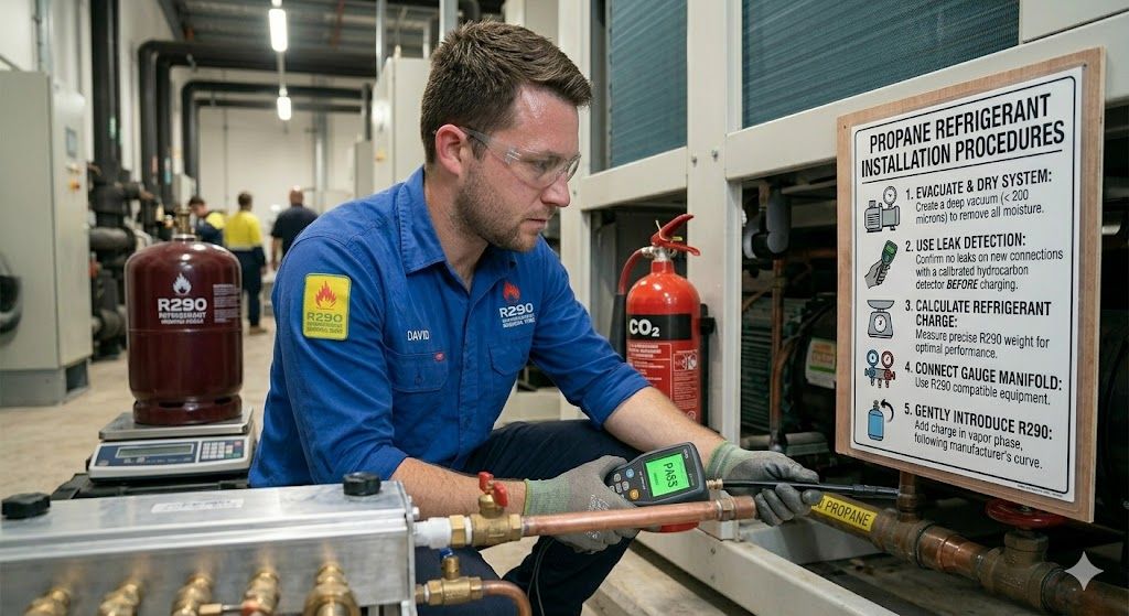 propane refrigerant installation procedures