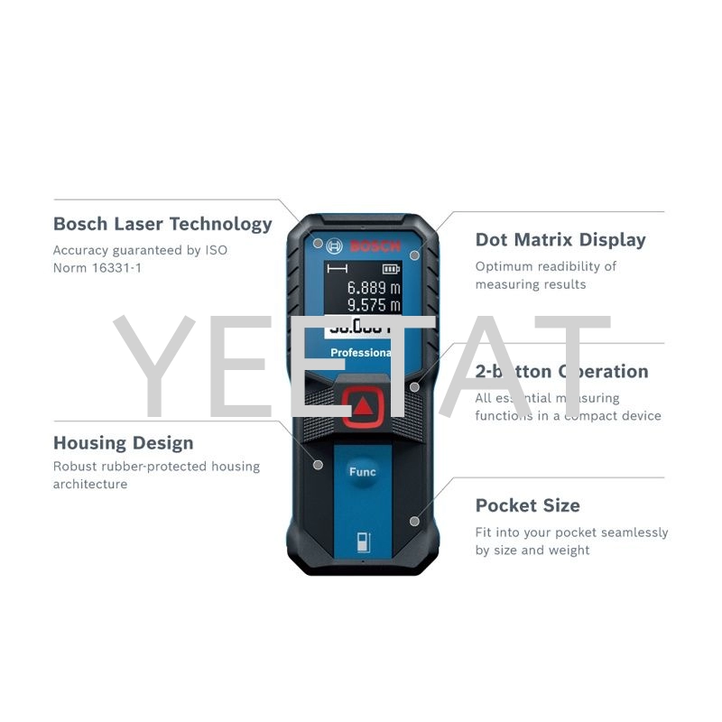 [ BOSCH ] GLM 30-23 Professional Laser Range Finder / Laser Measure Tool