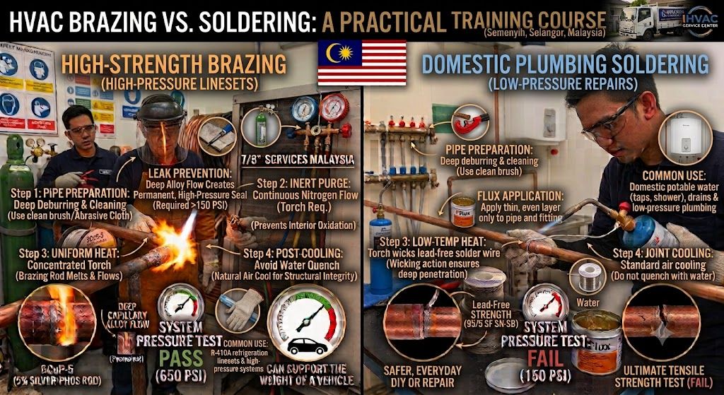 brazing vs soldering HVAC training course