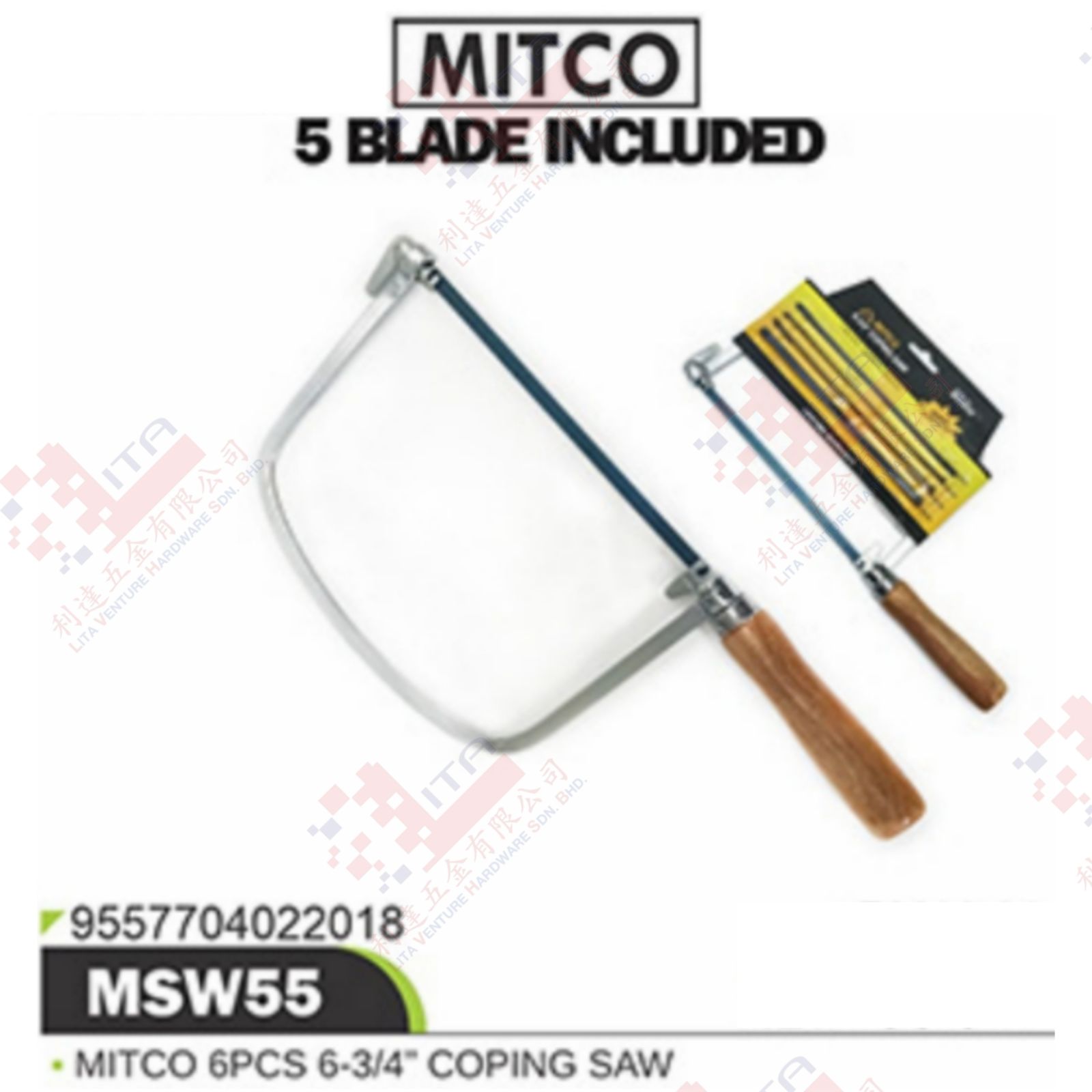 MITCO BRAND 6PCS COPING SAW - MSW55