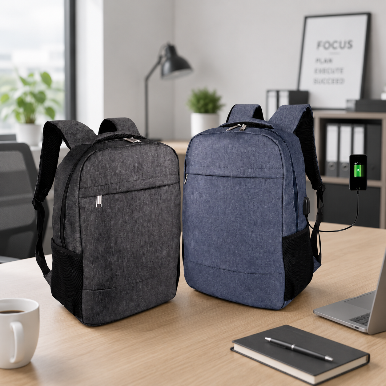 USB Charging Laptop Backpack 4346