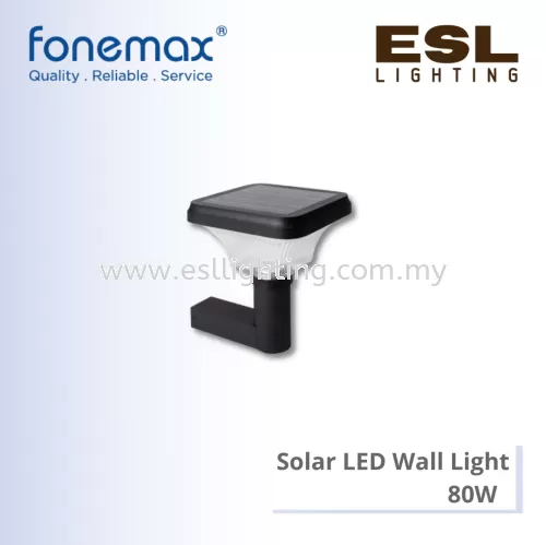 FONEMAX Solar LED Wall Light Round 80W - S-14R-WL IP65