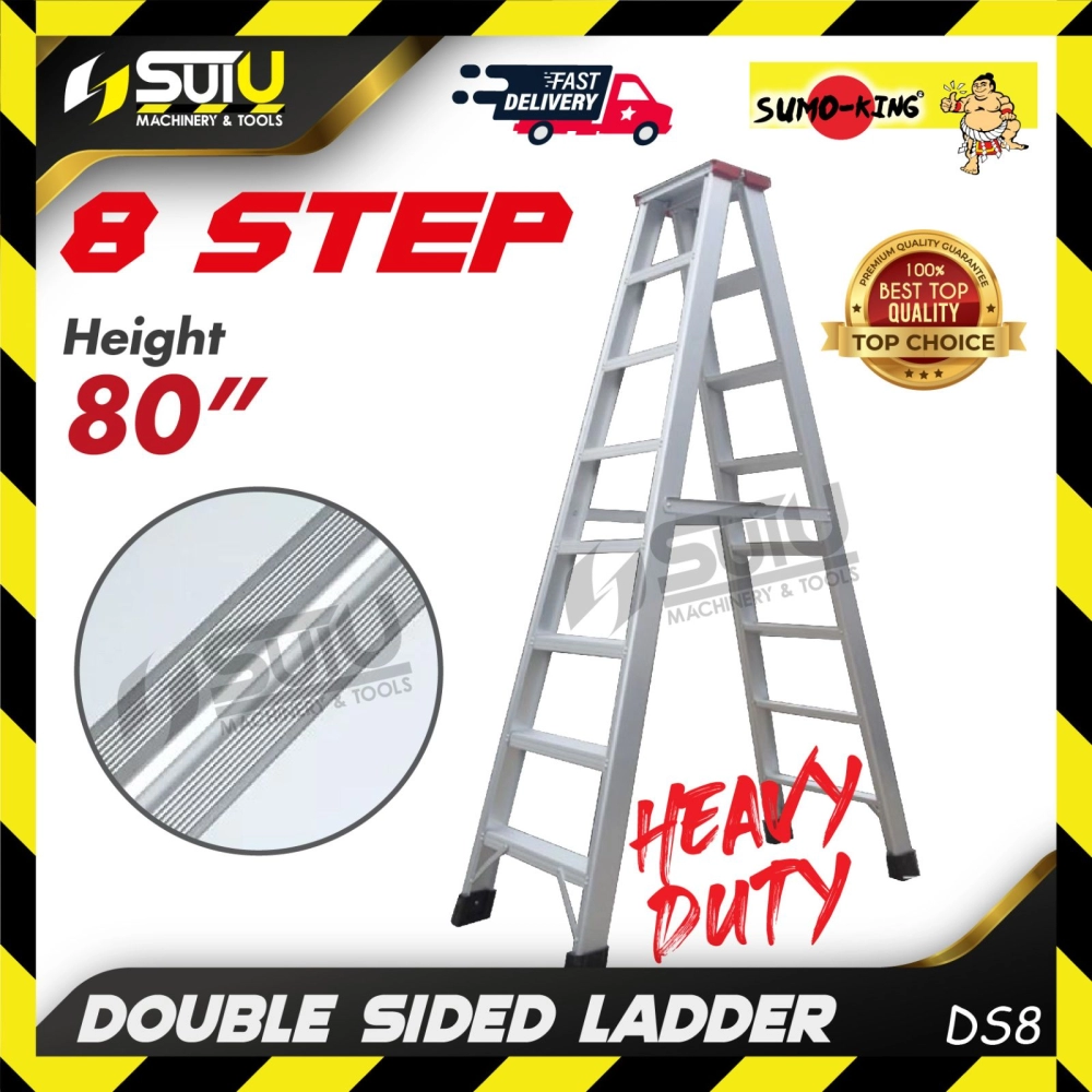 SUMO KING DS8 80" 8 Steps Heavy Duty Double Sided Ladder / Tangga Lipat