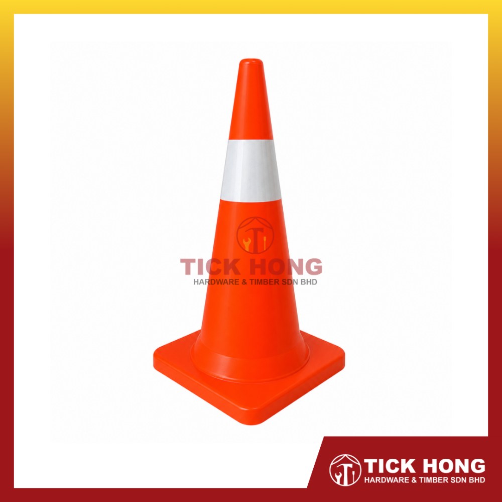 PVC Road Safety Reflective Traffic Cone 30" (Orange)