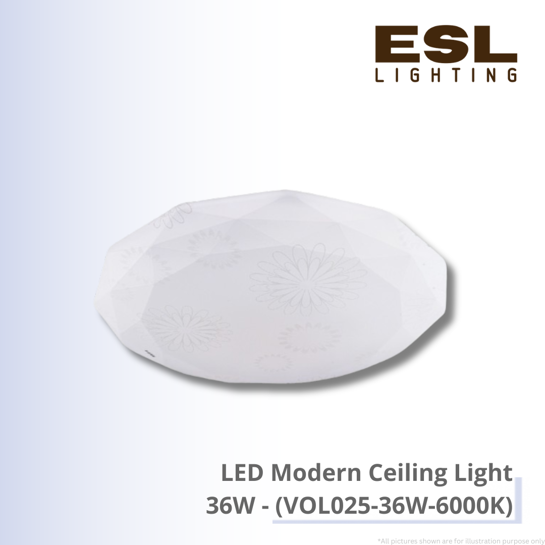 LED Modern Ceiling Light 36W - VOL025-36W-6000K