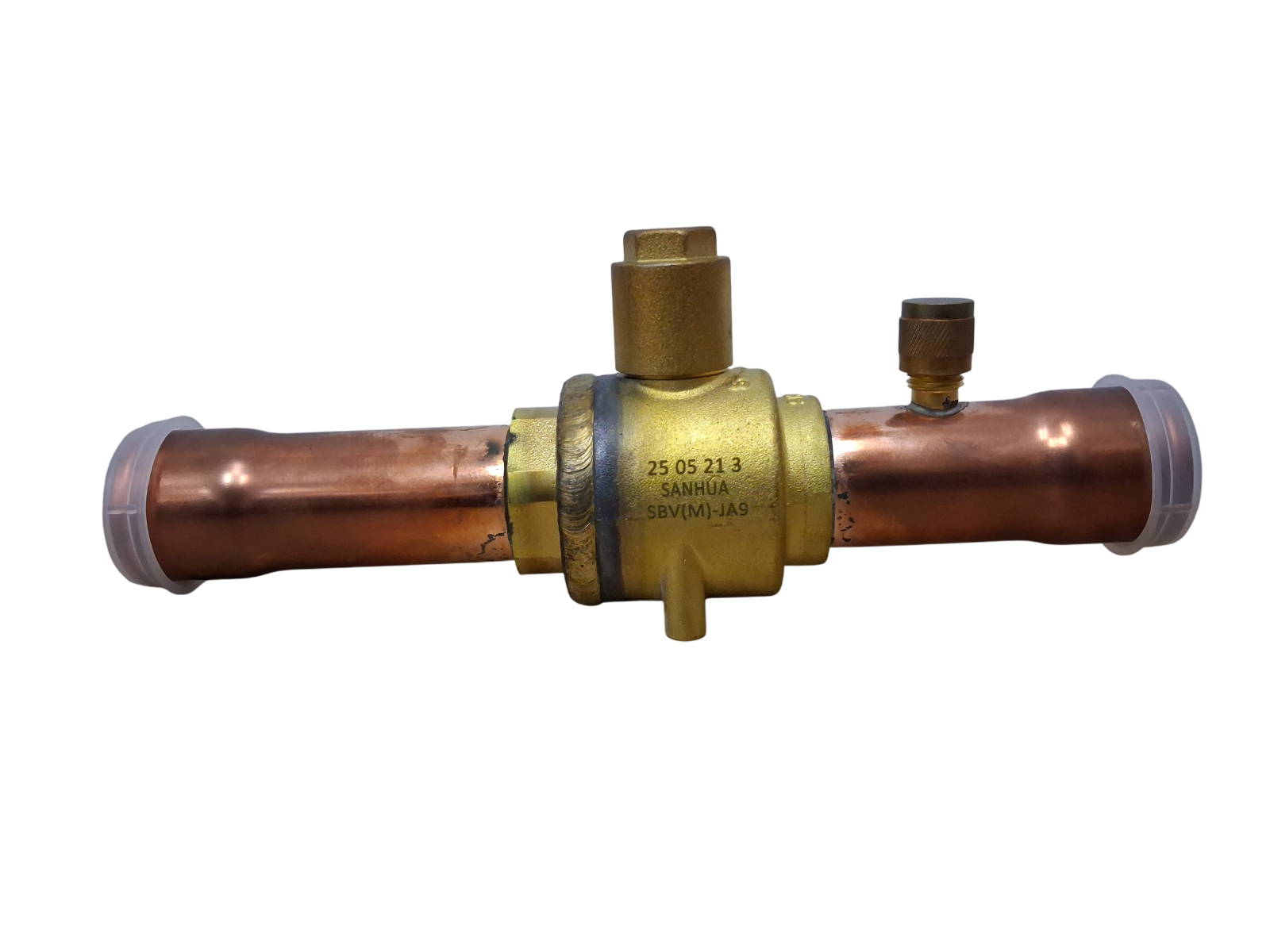 SANHUA SBV (M)-JA9YHSY-1-SA BALL VALVE 1-1/8'' WITH ACCESS VALVE (SBV-13030)