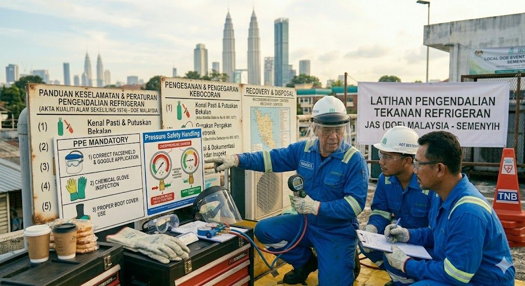 refrigerant pressure safety handling Malaysia