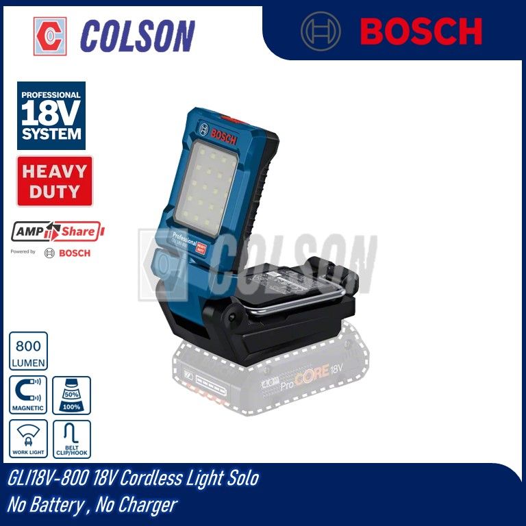 BOSCH GLI18V-800 18V Cordless Light Solo