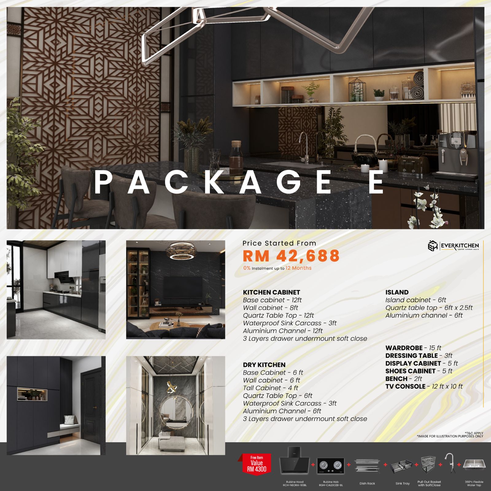 Kitchen Cabinet Package E