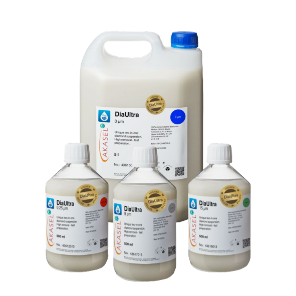 Akasel Polishing Consumables (2-in-1 Diamond Suspensions) DiaUltra Series