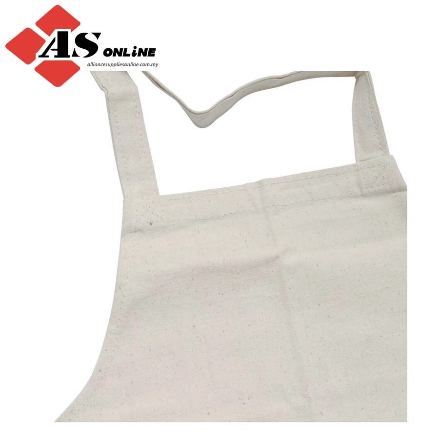 KENNEDY Carpenters Apron, Reusable, White, Cotton, One Size / Model: KEN5934010K