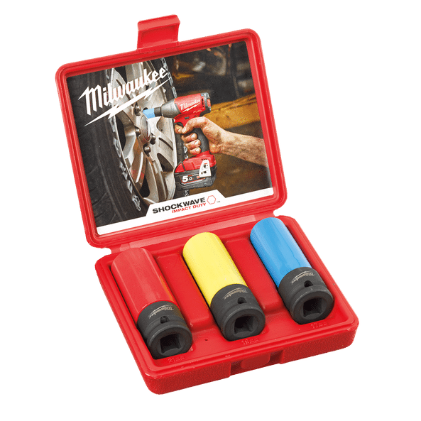 Milwaukee SHOCKWAVE™ AUTOMOTIVE IMPACT SOCKET SET 3PC 4932451568