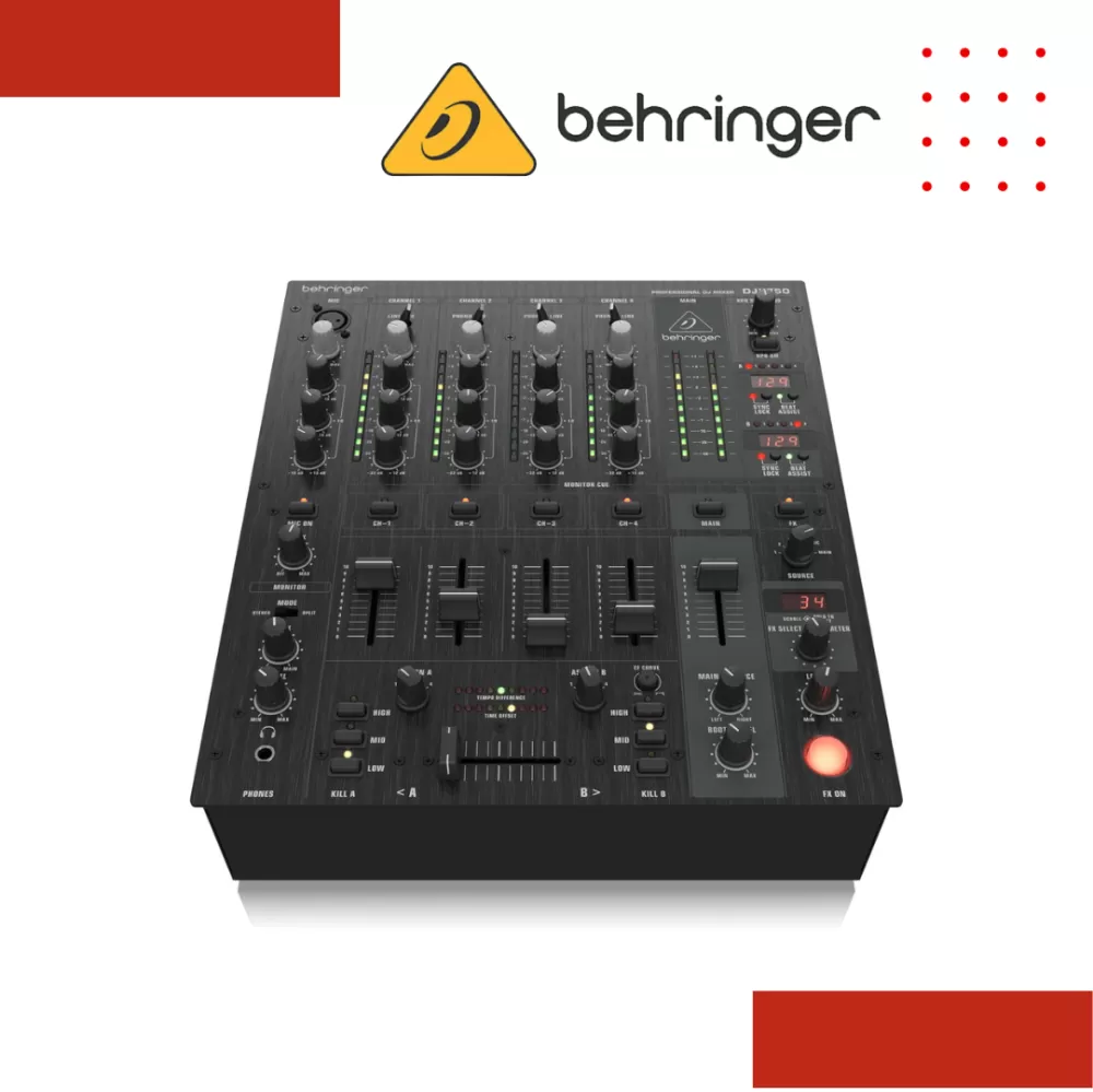 Behringer Pro Mixer DJX750 4-channel DJ Mixer (DJX-750 / DJX 750)