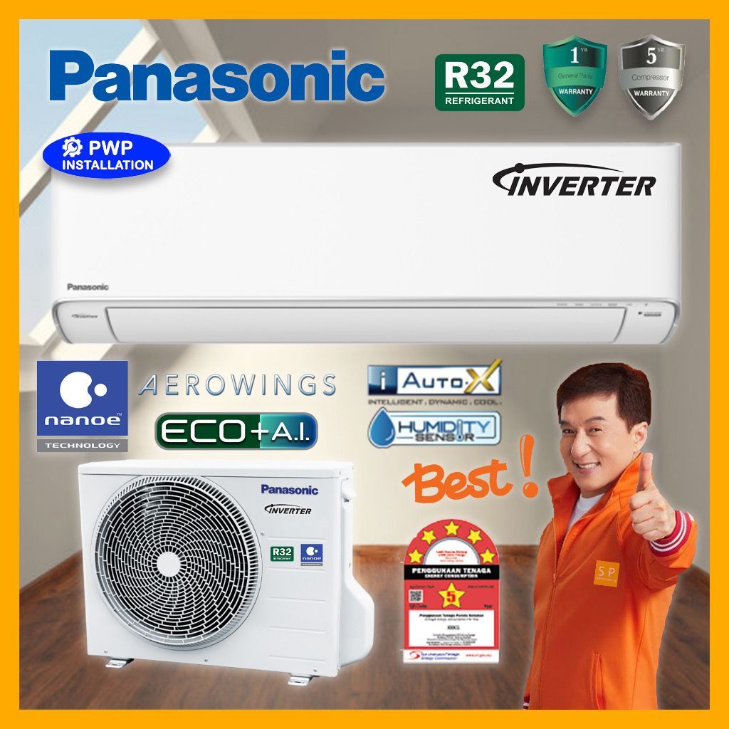 Panasonic 1HP/1.5HP/2HP/2.5HP R32 X-Deluxe Inverter Air Conditioner CSKU (CSKU9A /CSKU12A/CSKU18A/CSKU24A)