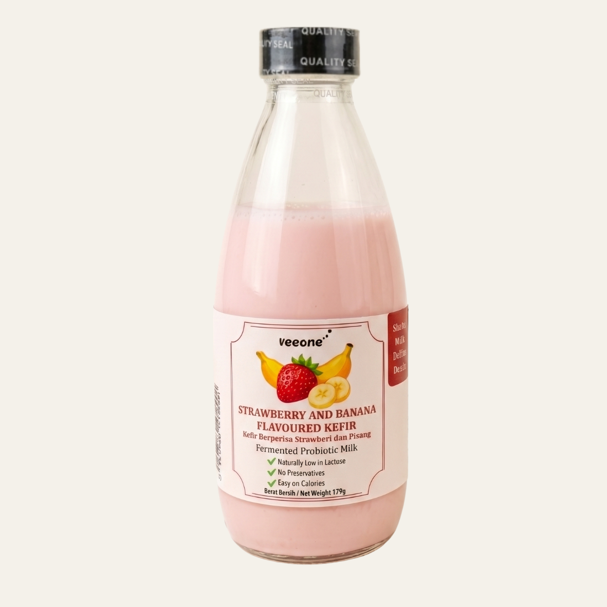 Strawberry and Banana Flavoured Kefir 175g